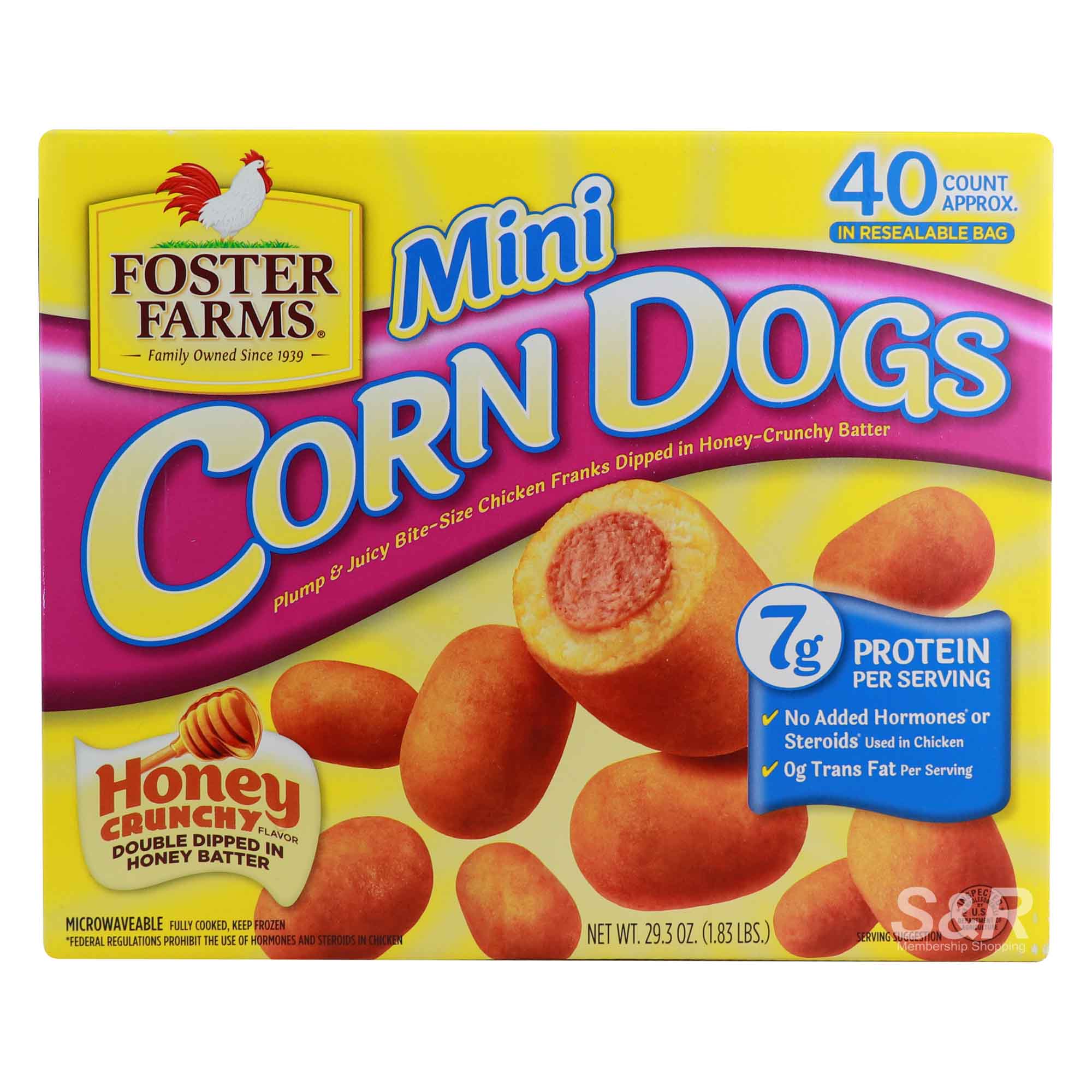 Foster Farms Mini Corn Dogs Honey Flavor 830.64g